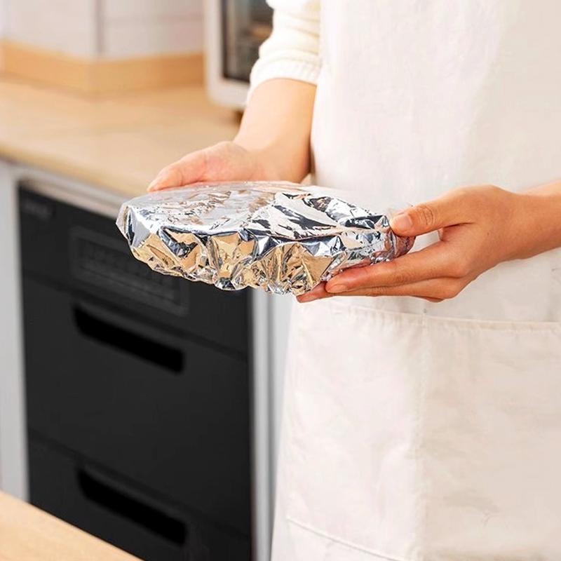 10/30Pcs/Bag Heat Preservation Picnic Food Storage Covers Takeaway Aluminum Foil Film Heat-resistant