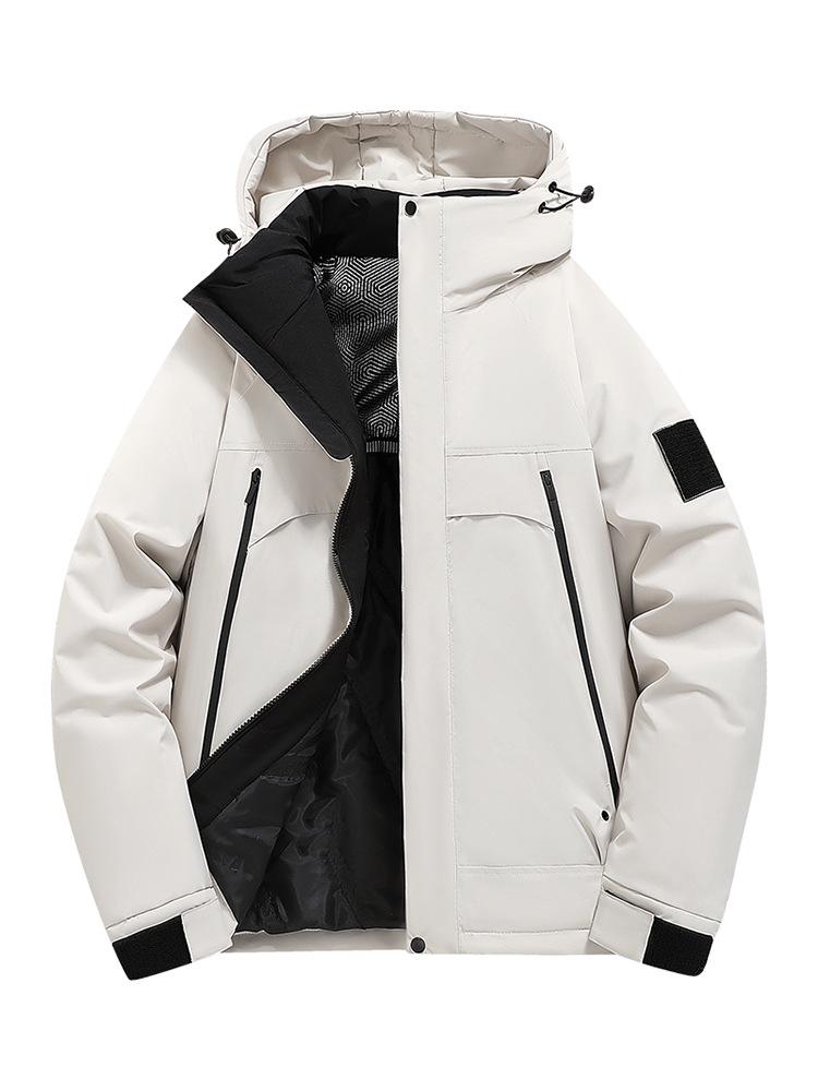 Winter 2025 Unisex Hooded Waterproof Windproof Cotton Jacket