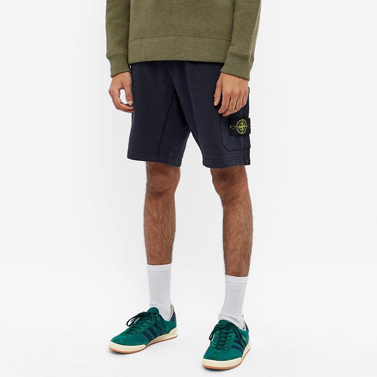 STONE ISLAND 64651 Cotton Fleece Garment Dyed Shorts 761564651-V0020