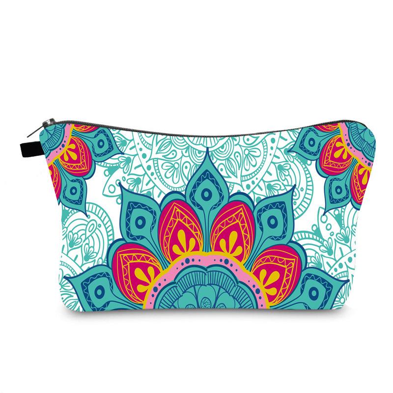 Makeup Flower Mandala Bag Multi Functional Travel Large Capacity Wash Storage