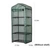 4 Tier Mini Garden Greenhouse Cover Replacement Cover with Roll-up Zipper Door Water Resistant Hyaline Plant Flowers and Vegetab