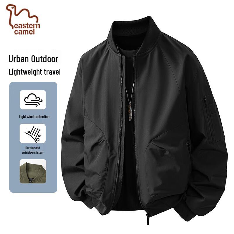 EASTERN CAMEL Men s Stand Collar Windproof Bomber Jacket XL