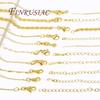 5 Pieces/Lot Adjustable Chains 18K Gold Plated Necklace Chains For Jewelry Making Findings,Pendants Chain with Lobster Clasps
