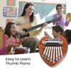 Finger Thumb Piano 8 Key Mini Thumb Piano Musical Instrument Portable Kalimba Thumb Piano for Kids Adults Beginners