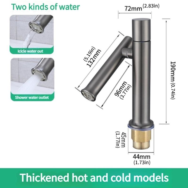 Steel Nozzle Faucet For Washbasin Featuring 360 Design And Corrosion Resistance