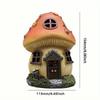 Solar Lamp Mushroom House Shape Lamp Outdoor Garden Waterproof Garden Lamp Lawn Lighting Ornaments