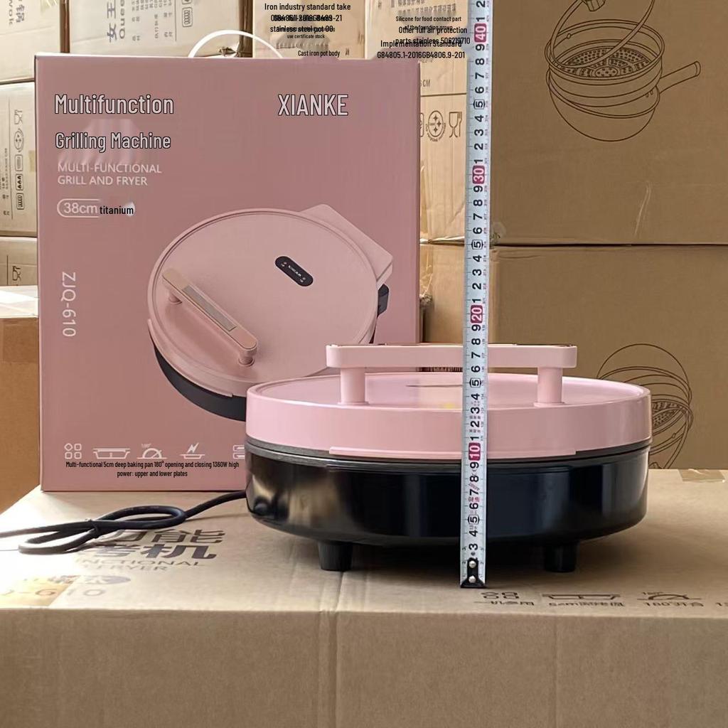 Xianke Multifunctional Electric Cake Maker & Grill with Non-stick Double-sided Heating Titanium Alloy Plates