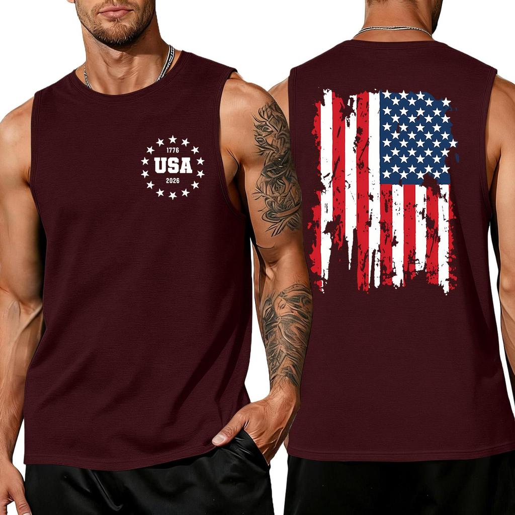 Herren Hemden 4. Juli USA Muskel Tanktops Patriotische Tanktops