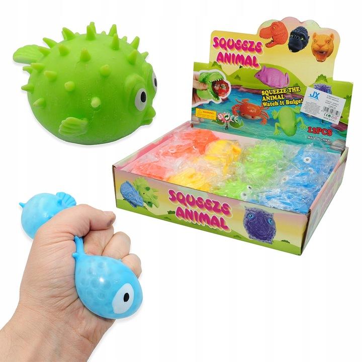 6X Gniotek Żelowy Ryba Rozdymka Antystresowa Sensoryczna Squish Prank Żart