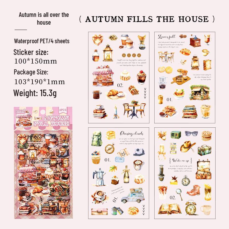 Yuezhen Hand Account Aroma Stickers: Mellow PET Die-cut for Gourmet Material