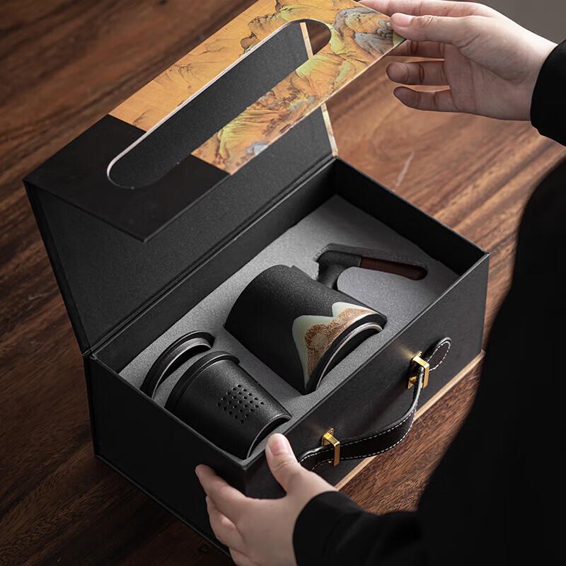 Sū Style Hand-Painted Ceramic Tea Mug with Infuser