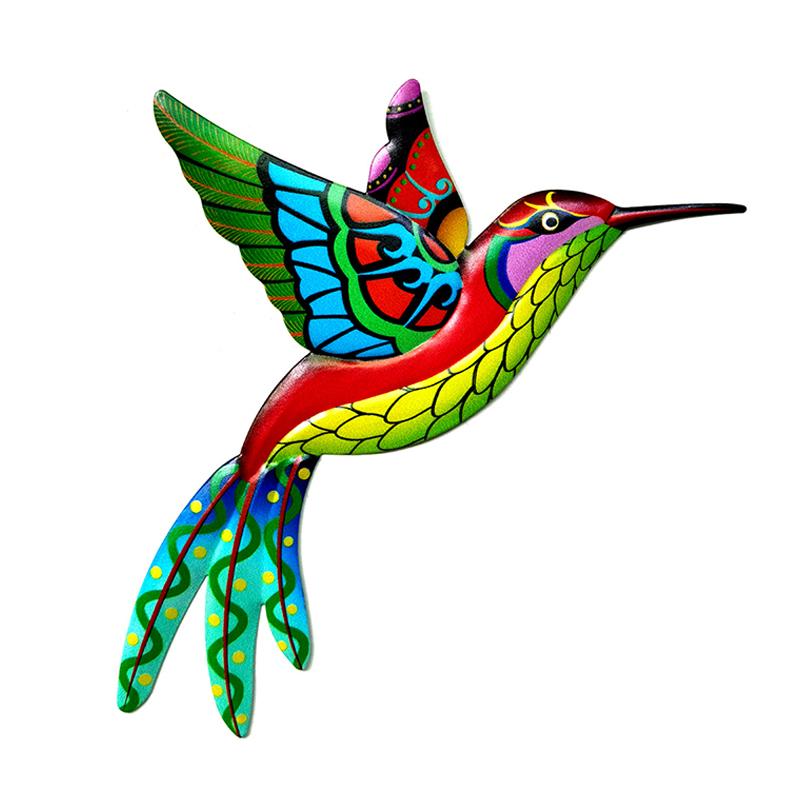 

Metal Outdoor Wall Art Decor,3D Colorful Garden Birds Sculpture Outdoor Iron Hanging Decor Ornaments, Bird Wall Art Decorations жёлтый