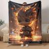 1pc Groot Printing Blanket - Soft, All-Season Throw for Office Blanket, Personalized Gift with Adorable Cartoon Design