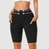 Women's High Waisted Yoga Shorts with Pockets, Tight Shorts for Gym, Running and Outdoor Activities