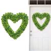 Heart Love Garland Wall Hanging Sign Plastic Artificial Greenery Yard Signs for Gifts Anniversary Wedding Dinner Decor