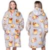 KOC BLUZA Oversize Teplá Silná KOCOBLUZA 2v1 XXL MOPSOVÉ Kožich [KB-W7]