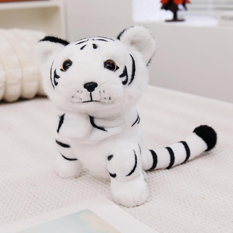 Tiger Lion Leopard Bracelet Snap Ring Doll Simulated Forest Animals Interactive Toy Wrist Band Home Decor Gift Curtain Storage