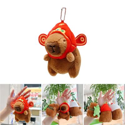 Cosplay Capybara Plüsch Schlüsselanhänger Rucksackanhänger Cartoon Auto Schlüsselanhänger Handtaschen Dekoration Damen Accessoires Geburtstagsgeschenk