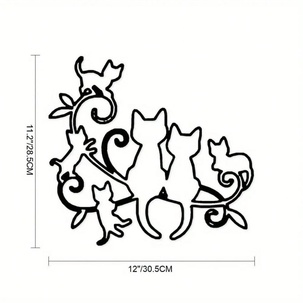 

Abstract Black Iron Leaf Wall Art Modern Farmhouse Decor Weather Resistant Indoor Outdoor Garden Patio різнокольоровий