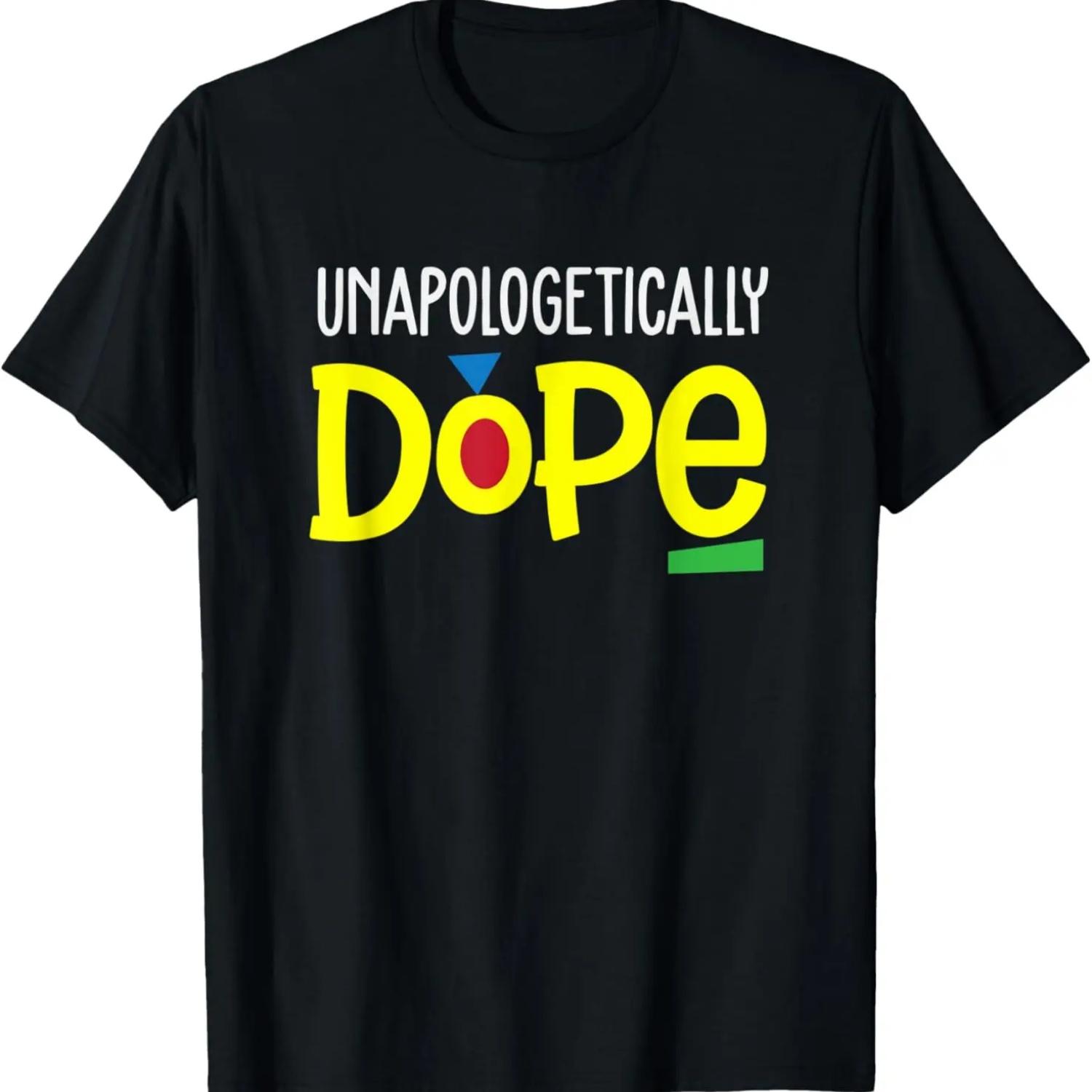 Unapologetically Dope Melanin Poppin Girl Tee Christmas Gift T-Shirt S чёрный