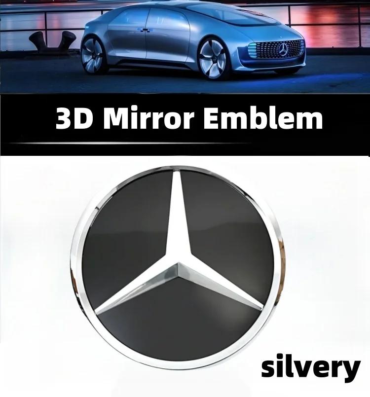 Car Front Logo Emblem Grille Badge For Mercedes Benz W156 W204 W205 W210 W211 W212 W213 C E Class GLA GLK ML GLC GLE Accessories