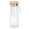 Bambusdeckel Transparenter Wasserkrug Acryl-Kühlwasserkanne Acryl-Saftflasche Für die Bar