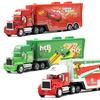Sale Disney Pixar Cars Toys Lightning McQueen Chick Hicks Mack Truck and Car Set Collection Die Metal Model Birthday Gift