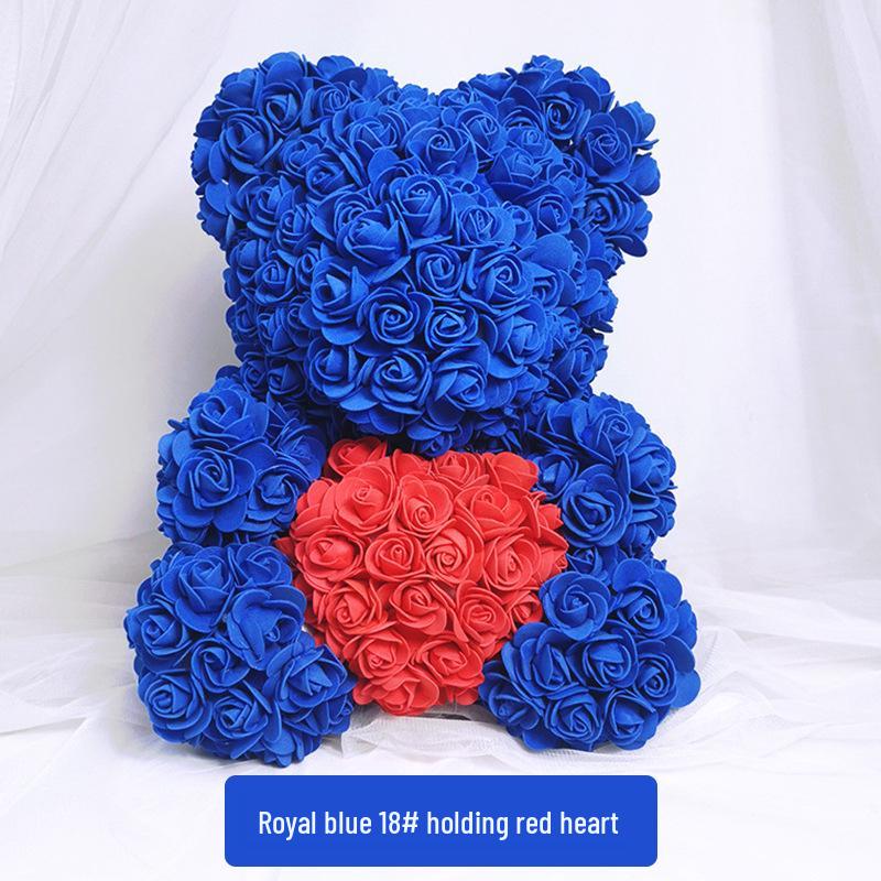 High-Grade Rose Foam Bear Gift - Perfect for Valentine's Day, Anniversaries, and Birthdays