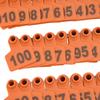 100Pcs TPU   Cow Ear   with Number 001‑100 Ear Label   Farm Livestock Accessory