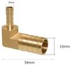 4 6 8 10 12 14 16 19 mm Schlauchstutzen 90 Grad Winkel Reduzierstück Messing Schlauchanschlussstück Verbinder Haus Garten Wasser Luft Öl