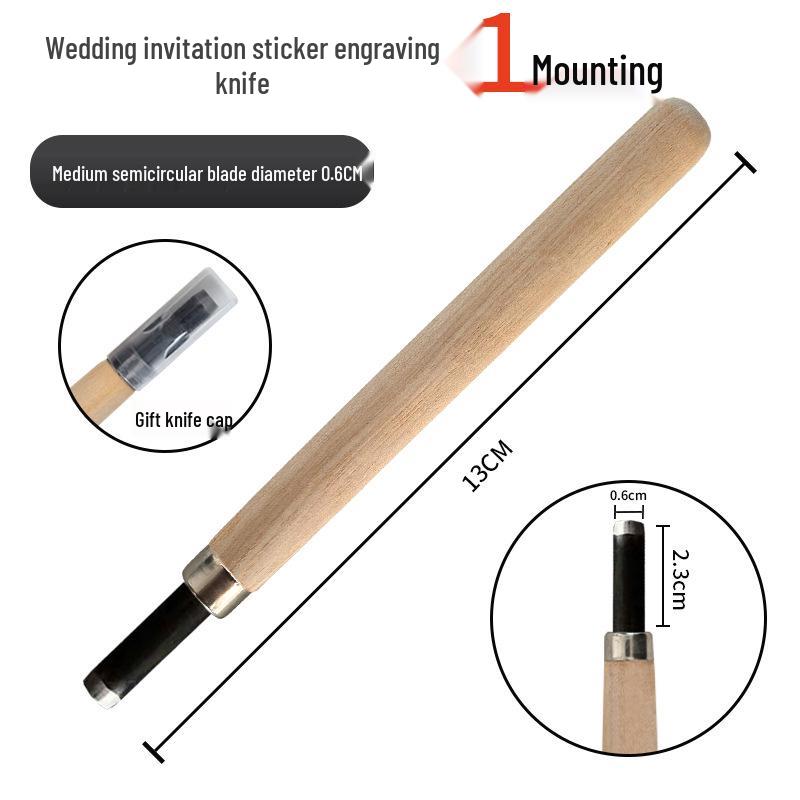 Wood Carving & Stamp Making Knife Set for Weddings