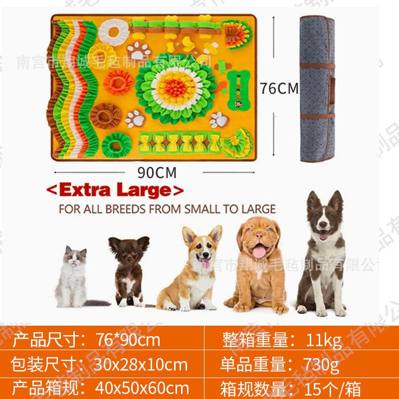 Snuffle for Dogs and Cats - Slow Feeder Feeding with Design for Mental Stimulation, Indoor Foraging, Large Size (3530 inches)