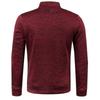 Autumn and Winter Men's Collar Zipper Knitted Sweater Sleeves Thin Velvet Style Trendy Top Sweater Jacket Plus Size Men