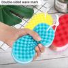 3 Pieces Soft Bath Foam Sponge Exfoliating Body Shower Sponge Double-Sided Fiber Sponges for Women and Men