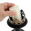 2Pcs Iron Pillar Candle Holder Set for Christmas Table Decoration Candlestick Holder for Fireplace Dinner Desk Tabletop Ornament