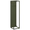 VidaXL Portant de bois chauffage vert olive 25x25x100 cm, support à bûches de cheminée, support à bûches, support à bûches 864270