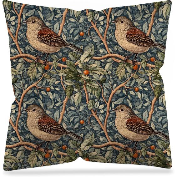 Vintage Floral Deer Pillow Covers, Cottagecore Room Home Decor, Art Nouveau Botanical Forest Deer Decorative Pillow Covers for Home Bedroom Living