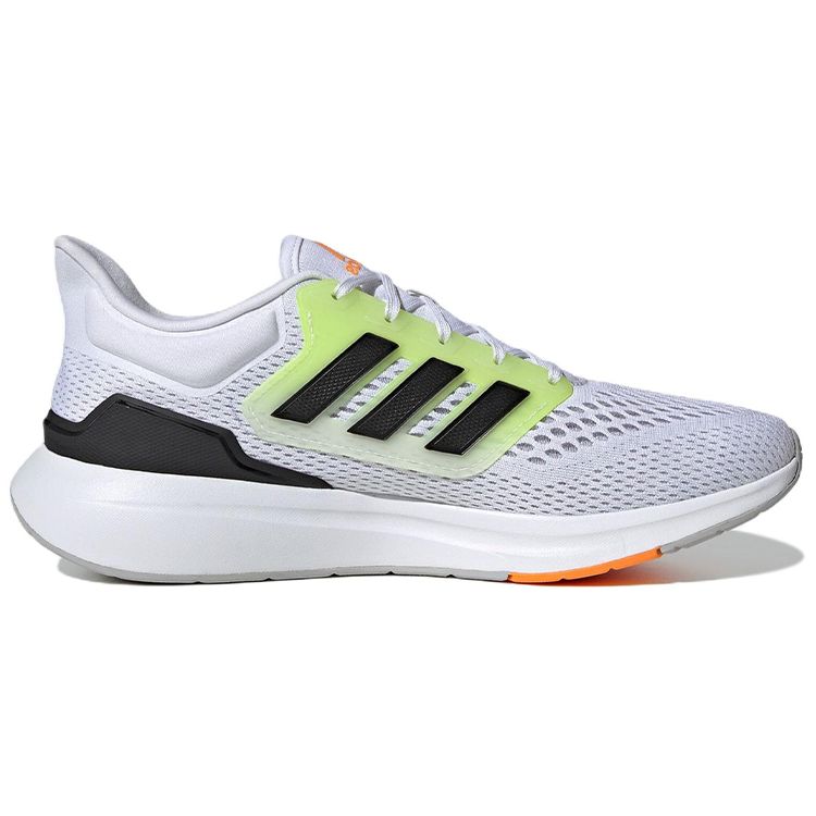 Adidas EQ21 Run White Black Volt Men Sneakers Cloud-White Core-Black Grey-Two GZ6868