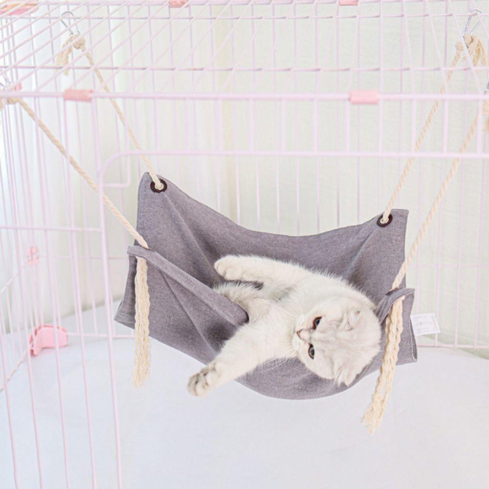 Breathable Kitten Cage Hanging Bed Solid Color Cat Swinging Nest  For Cats Kitten Rat Rabbit
