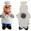 10pcs 3D Chef Fridge Magnets , Funny ABS Kitchen Decor Magnets with Cooking Scenes, Cute Italian Baker Refrigerator Stickers