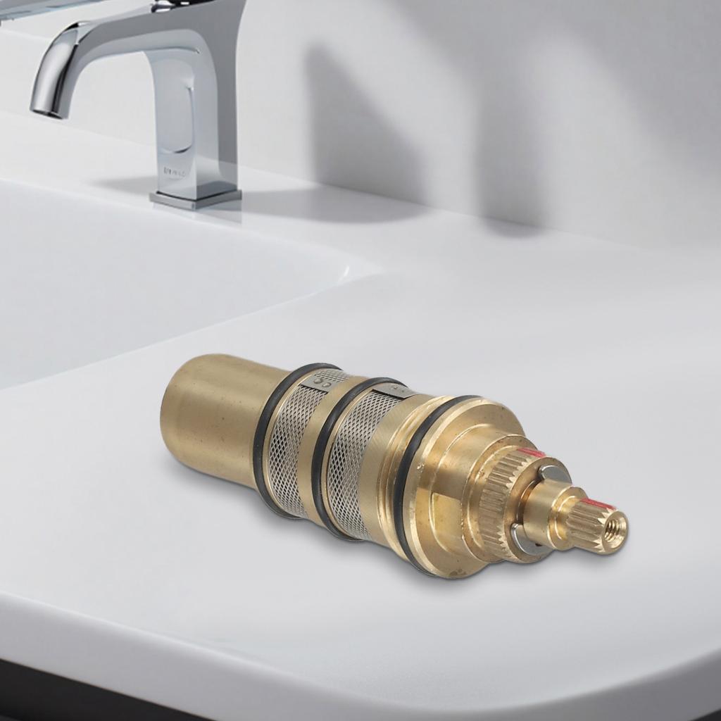 Installation Versatile Valve Core Thermostatic Gold Bar Repair-Kit Brass Replacement Cartridge Shower Mixer Valve