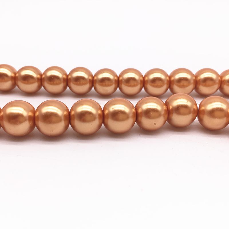 NEW 4/6/8/10mm Round Beads Loose Glass Pearl Spacer Charm Beads for Jewelry Making Diy Handmade Bracelet Accessories