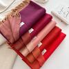 2024 High-End Versatile Women's Cashmere Scarf Shawl - Solid Color for Autumn & Winter Warmth