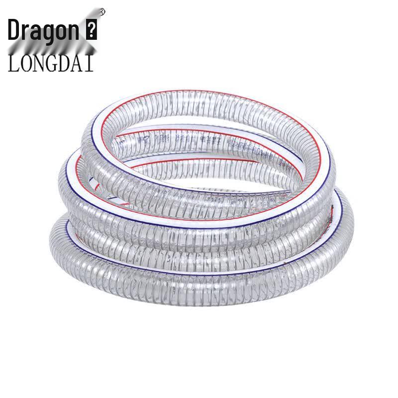 Longdai PVC Steel Wire Reinforced Hose 125mm ID x 6mm Thickness