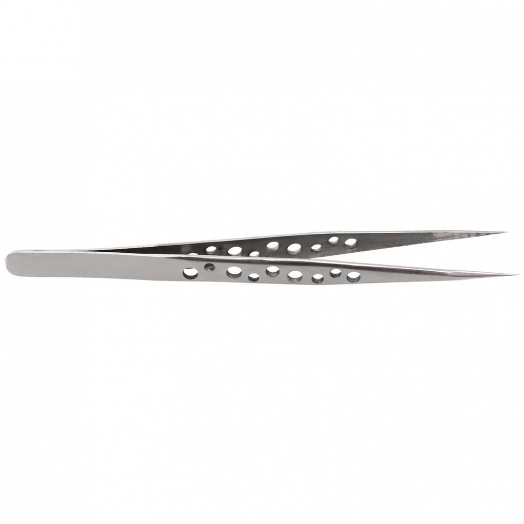 Tweezers Stainless Steel Straight Tip 124-140mm 1pcs