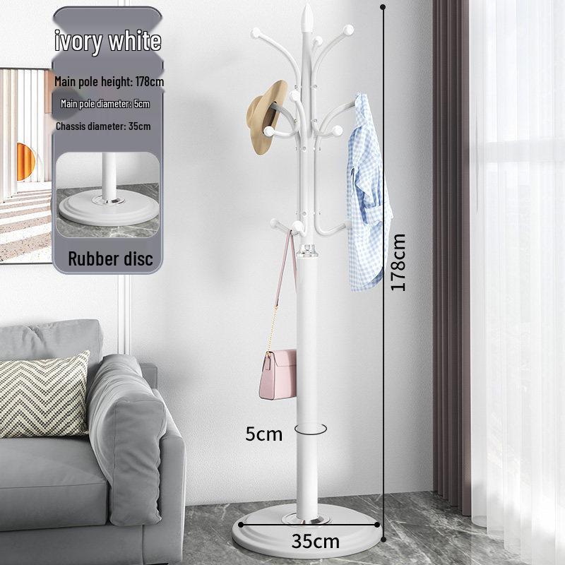 Modern Floor-Standing Coat and Clothes Rack for Bedroom or Living Room