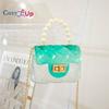 Cozy Up Transparent Jelly Bag Pearl Women's Handbag Candy Color Crossbody Bag