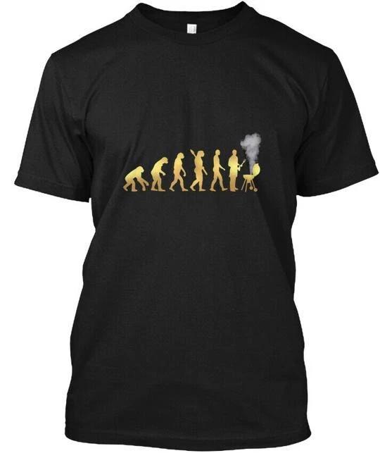 Evolution Of Grilling Bbq Barbecue Grill T shirt Made in the USA Size S to 5XL M