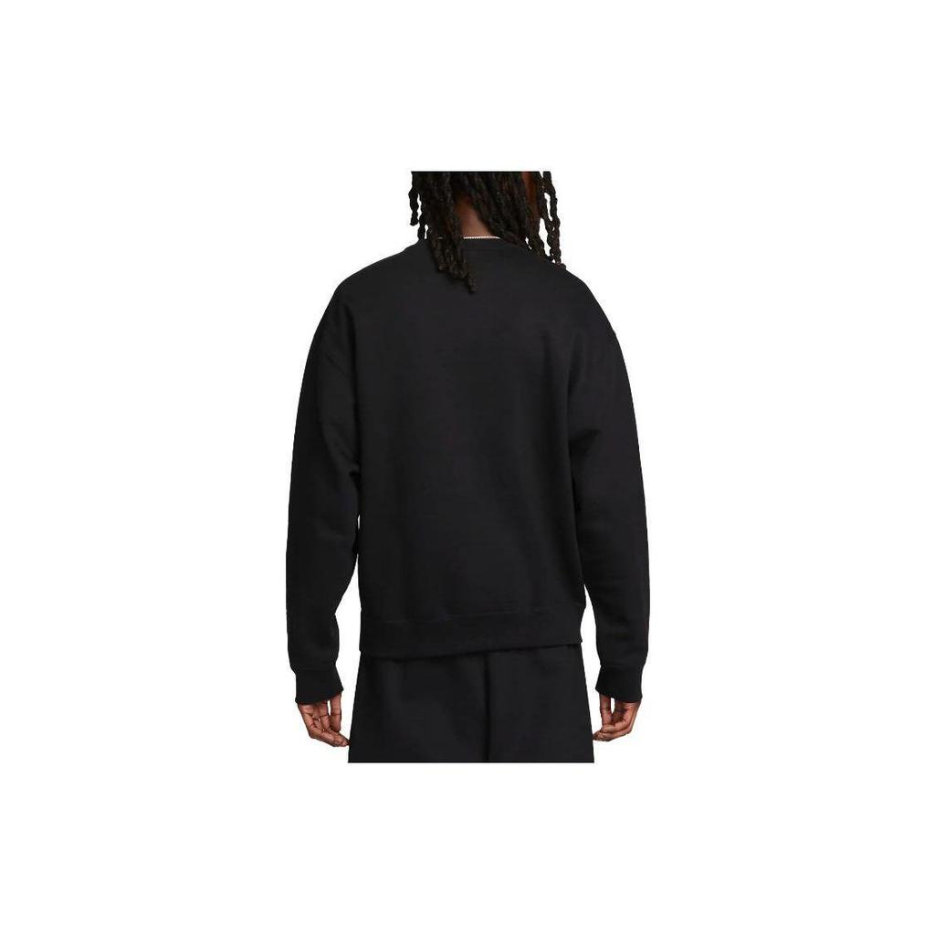Nike Solo Swoosh Fleece Rundhals-Sweatshirt Schwarz Herren Oberteile DX1361-010