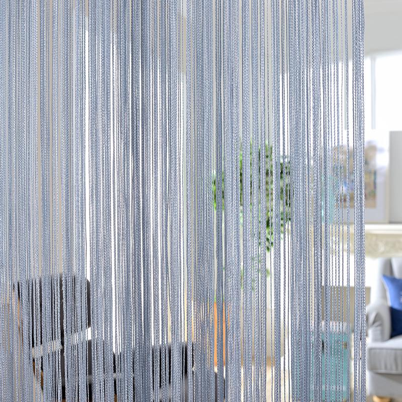 300x300cm Fadenvorhänge Sichtschutz Band Schnur Raumteiler Jalousie für Wohnzimmer Tür Wand Fensterpaneel Quasten Vorhang